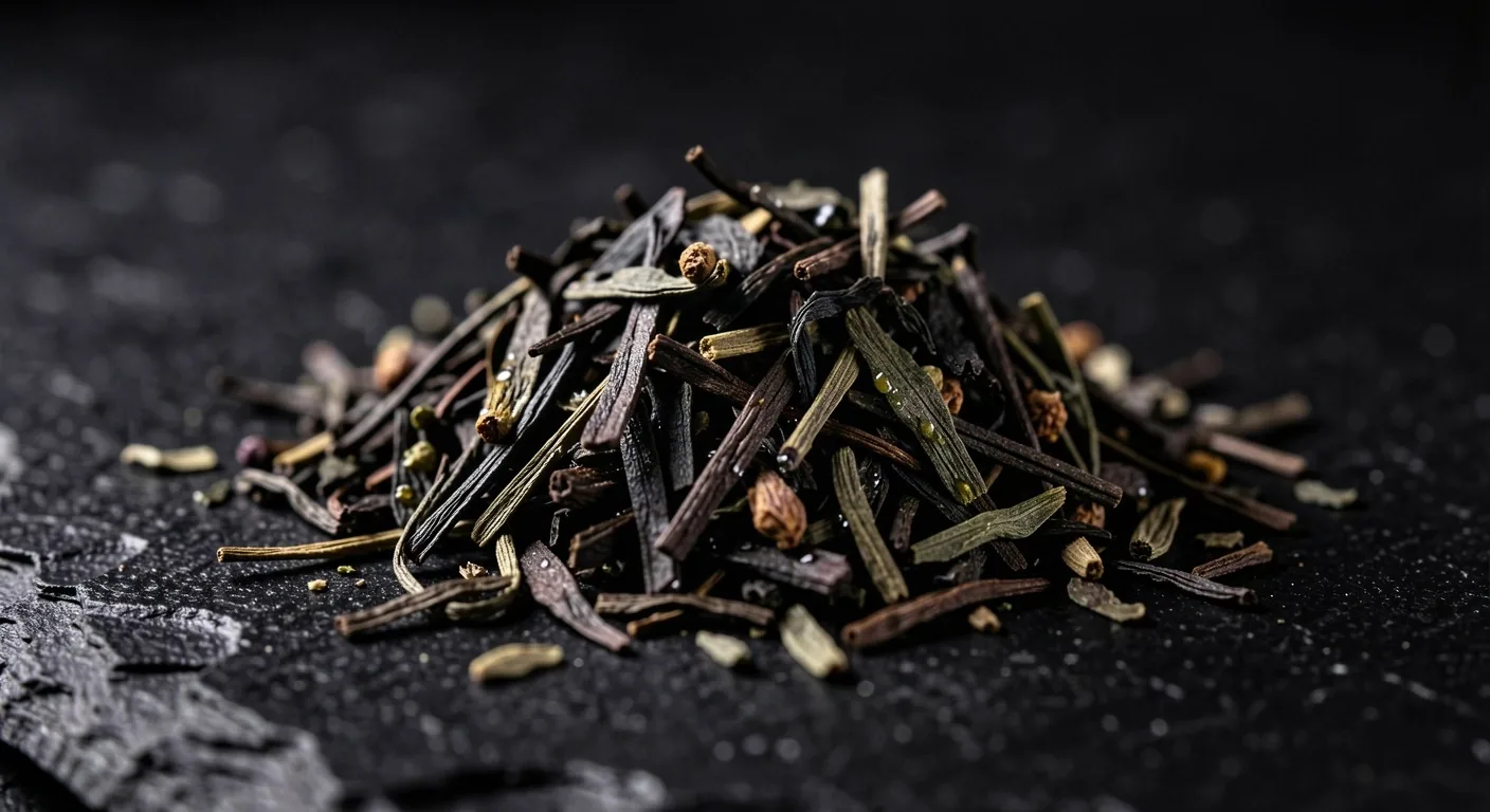 Close-up of loose-leaf keto tea blend